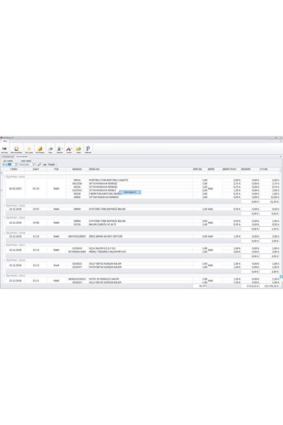 Barkod Satış Sistemi & Market Programı & Fiş Yazıcı 80mm & Barkod Yazıcı & Kablosuz Barkod Okuyucu