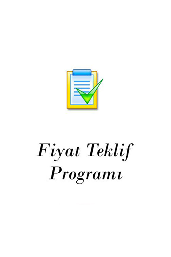 Fiyat Teklif Yazılım Programı