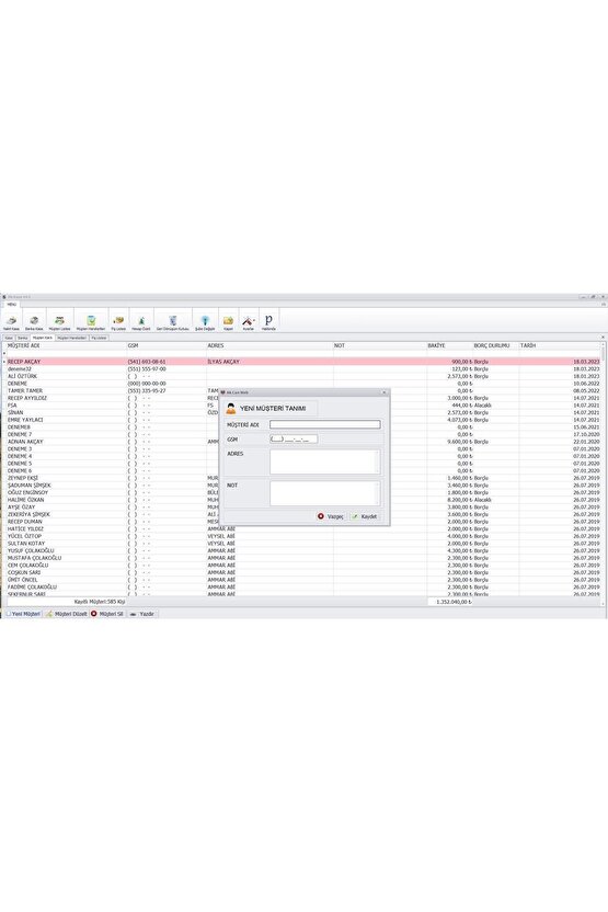 Online Cari Takip Programı