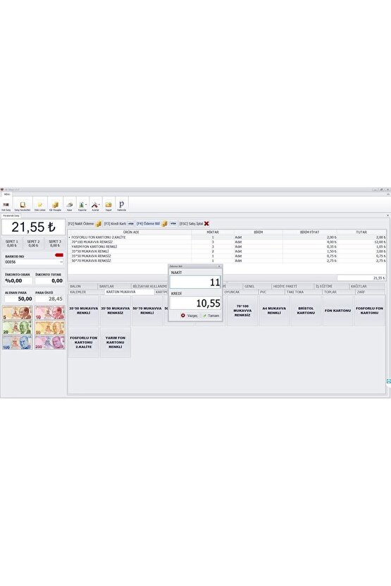 Barkod Satış Sistemi & Market Programı & Kablolu Barkod Okuyucu