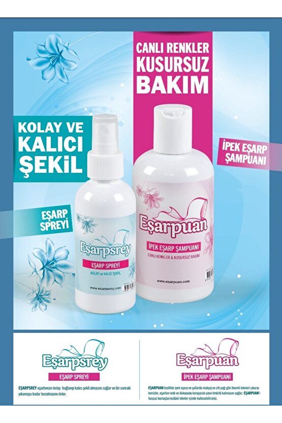 3LÜ DEV PAKET- KALICI ŞEKİLLENDİREN EŞARP SPREY SET (3 ADET)