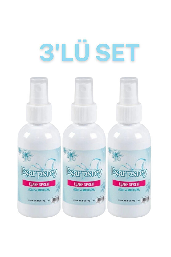 3LÜ DEV PAKET- KALICI ŞEKİLLENDİREN EŞARP SPREY SET (3 ADET)