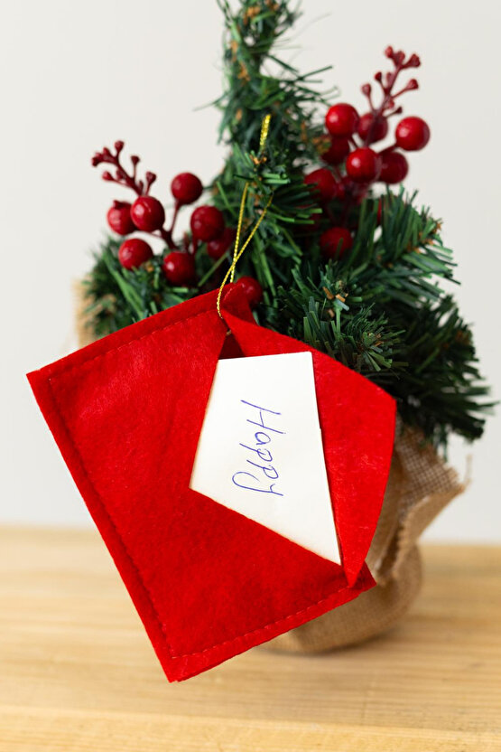 Santa Yeni yıl dilek zarfı Yılbaşı dilekleri noel baba zarfı