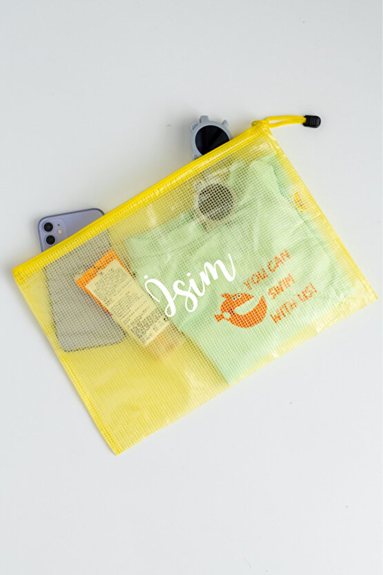 Su Geçirmez , Islak ,temiz, Kirli , Havuz, El Plaj Çantası Sarı