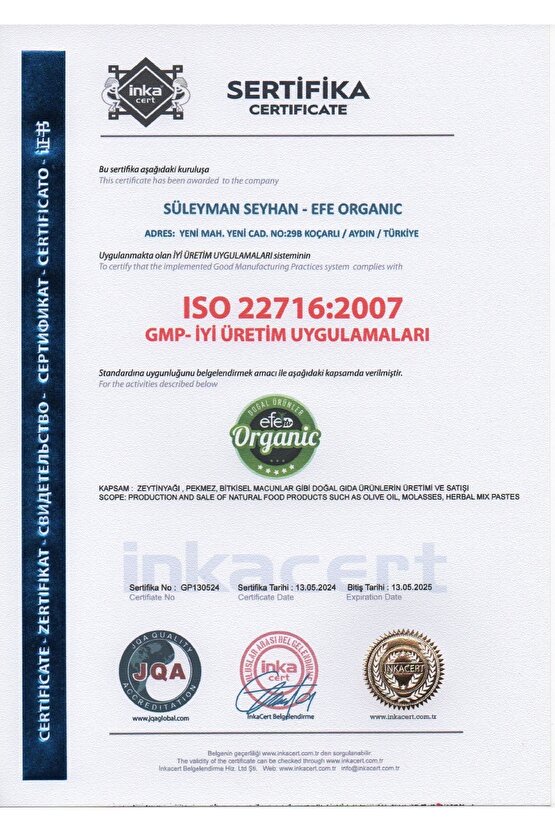 Efe Organic 5 Litre Pet