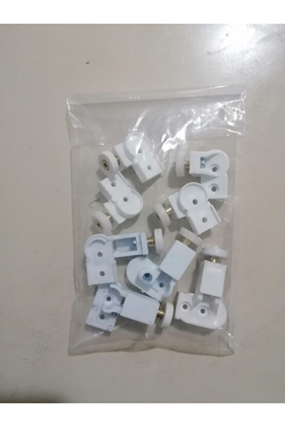 Beyaz Bella Serisi 1 Sabit 2 Açılır Duşakabin Tekeri