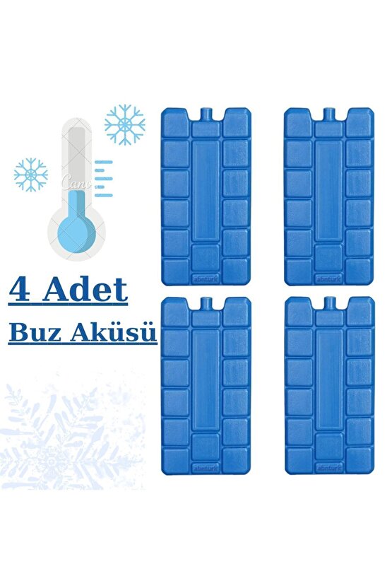 Icebox 4lü Buz Aküsü Seti Buz Kasedi Serin Tutan Buz Kalıbı-4 Adet