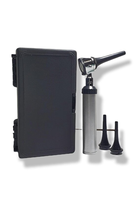 Veteriner Otoskop Seti Metal Handle Led Beyaz Işık