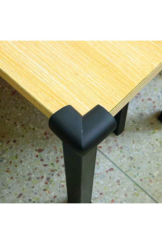 4lü V Tipi Siyah Köşe Koruyucu