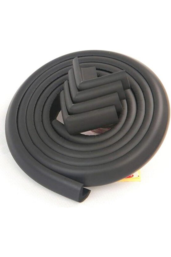 Slim 2 Mt. Kenar Koruyucu ve 4 Ad. Kose Koruyucu Siyah