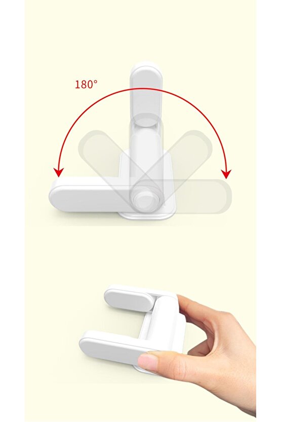 Beyaz Kapı Kolu Güvenlik Kilidi