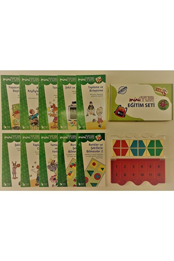 Miniyup Eğitim Seti 6+ Yaş Matematiksel Zeka Ve Görsel Dikkat 10 Kitapçık + 1 Kontrol Kutusu