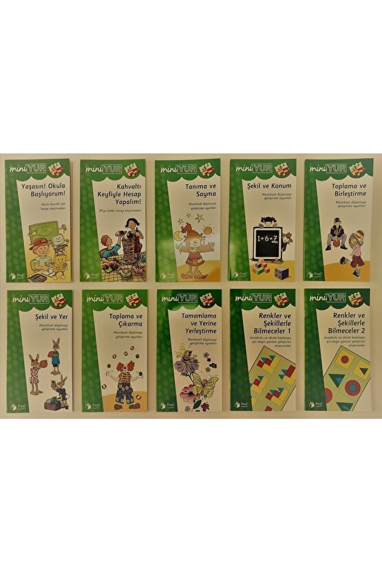 Miniyup Eğitim Seti 6+ Yaş Matematiksel Zeka Ve Görsel Dikkat 10 Kitapçık + 1 Kontrol Kutusu