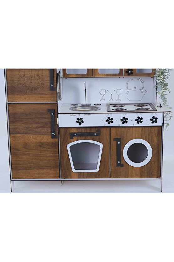 Ahşap Oyuncak Mutfak Buzdolaplı
