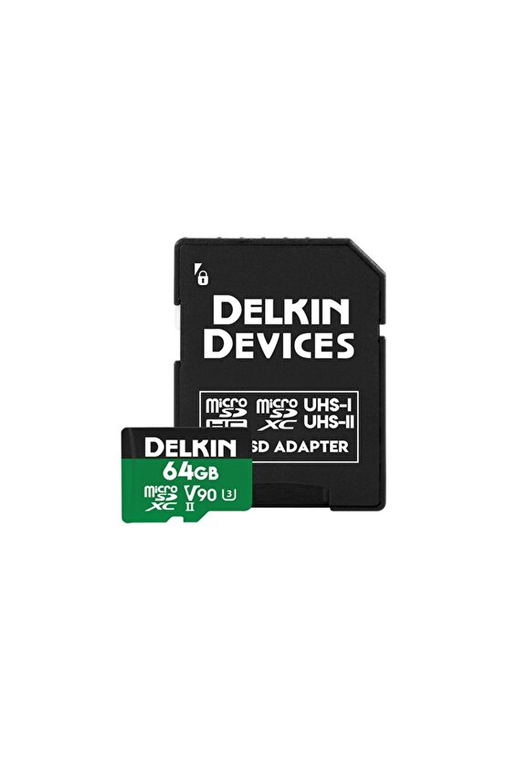 Delkin 64gb Power Uhs-ıı (v90) Micro Sd Hafıza Kartı