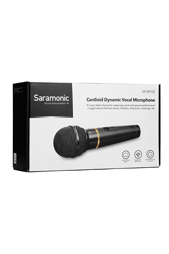 Sr-mv58 Kardioid Dinamik Vokal Mikrofon