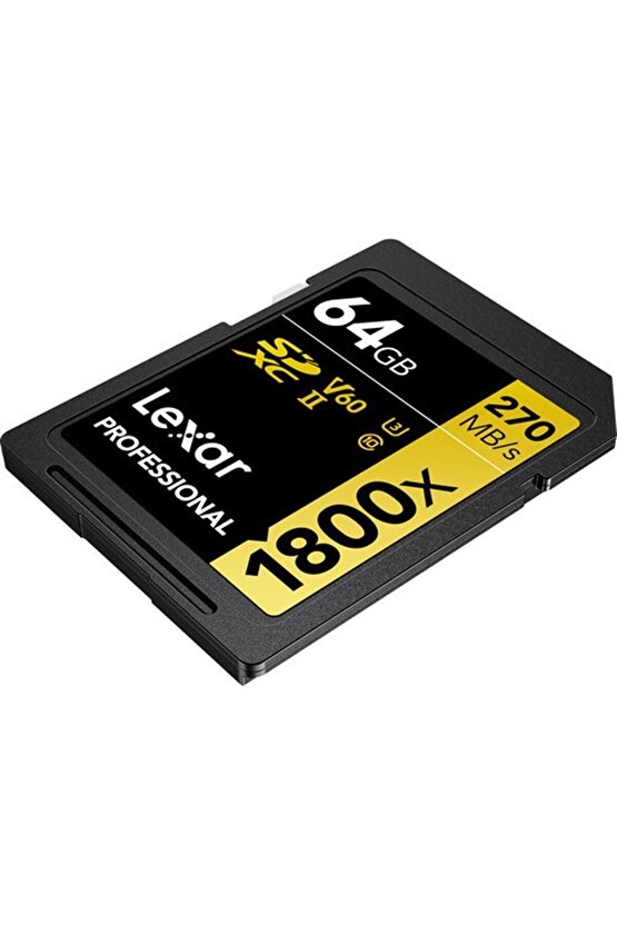 64gb Gold Series 1800x Uhs-ıı Sdxc Hafıza Kartı 270mbs Uyumlu