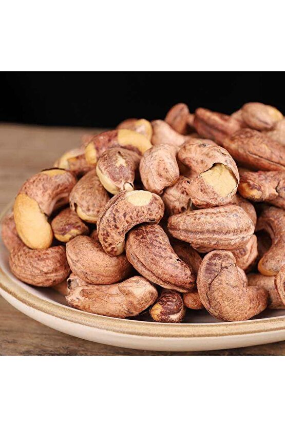 Odun Ateşinde Zarında Kavrulmuş Kaju Kabuklu Zarlı Kaju 500 gr