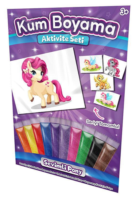 Pony Luna | Pony Kum Boyama Aktivite Seti Tekli Paket