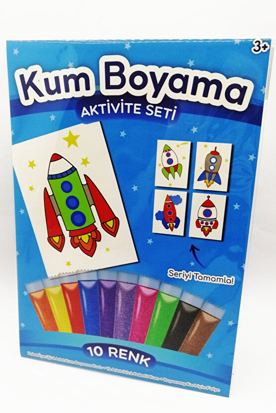 Falkon Roket | Roket Kum Boyama Aktivite Seti Tekli Paket