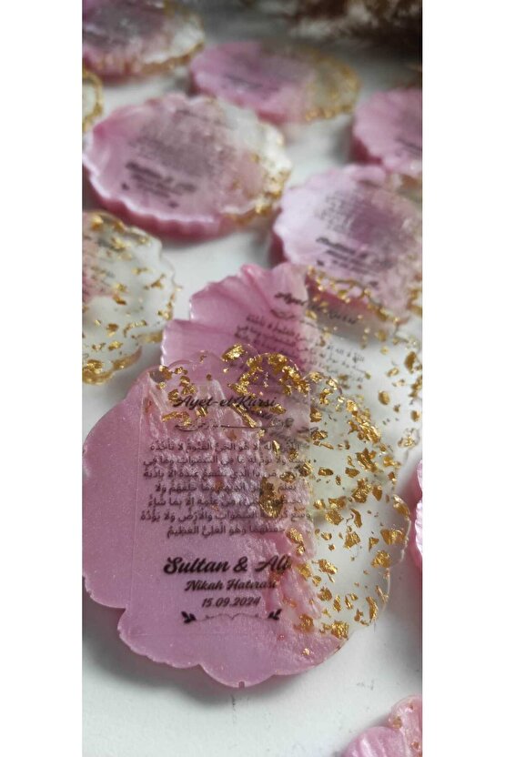 BİRGÜLCE Epoksi Magnet 10 Adet Söz-Nişan-Kına-Nikah-Mevlüt-Hac-Umre-Kabe-Doğum Günü Hediyelik