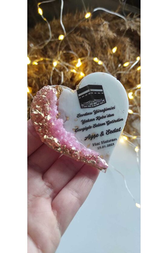 BİRGÜLCE Hac Kabe Umre Hediyelik 10 Adet Epoksi Magnet Hatıra Hediyelik Özel Tasarım