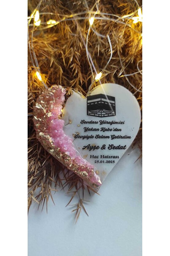 BİRGÜLCE Hac Kabe Umre Hediyelik 10 Adet Epoksi Magnet Hatıra Hediyelik Özel Tasarım