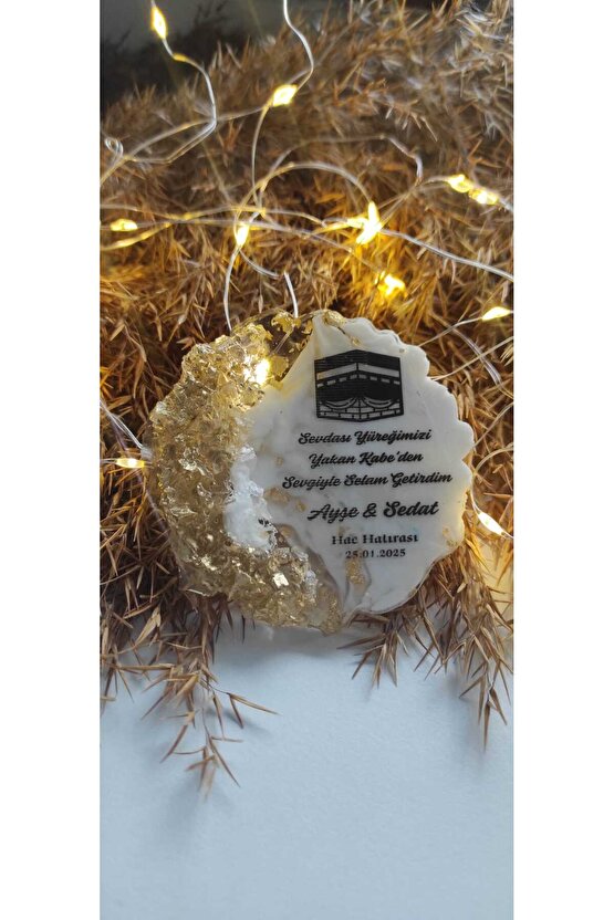 BİRGÜLCE Hac Kabe Umre Hediyelik 10 Adet Epoksi Magnet Özel Tasarım