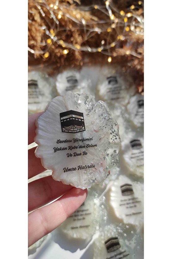 BİRGÜLCE 10 Adet Kabe Umre Hediyelik Magnet Özel Tasarım Hatıra Hediyelik