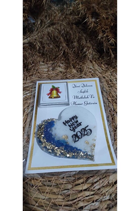 Yeniyıl Hediyelikleri 4 Adet Madlen Çikolata Ve Magnet Yılbaşı Hediyesi