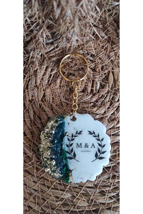 Epoksi Anahtarlık 10 Adet Söz Nişan Kına Nikah Mevlüt Doğum Günü Mezuniyet Özel Gün Hatıra Hediyelik