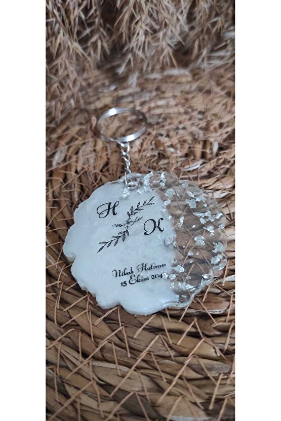 Epoksi Anahtarlık 15 Adet Söz Nişan Kına Nikah Mevlüt Doğum Günü Mezuniyet Özel Gün Hatıra Hediyelik