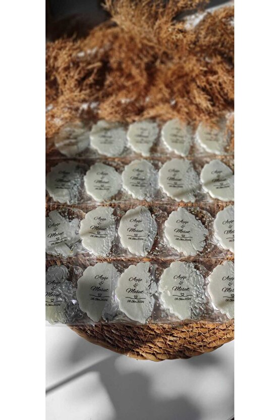 En Hayal Atölyem Epoksi Hediyelik Magnet-kişiye Özel Baskı-söz-nişan-nikah-kına-doğum Günü-20 Adet