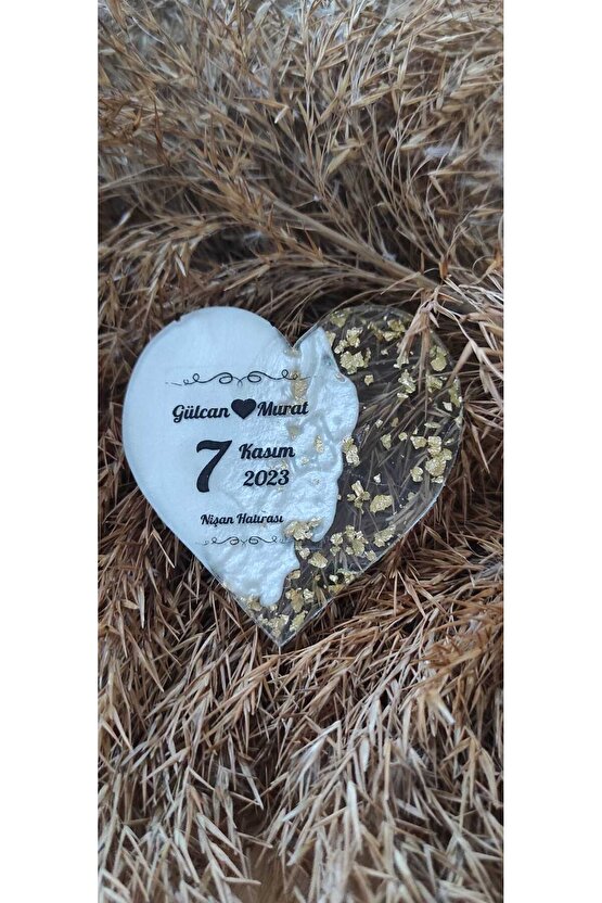 En Hayal Atölyem Epoksi Hediyelik Magnet 20 Adet Özel Tasarım Söz-nişan-nikah-kına-mevlüt-mezuniyet