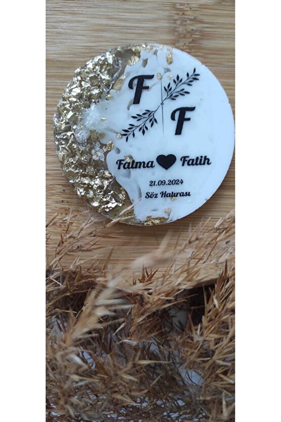 En Hayal Atölyem Epoksi Hediyelik Magnet 20li Özel Tasarım Söz-nişan-nikah-kına-mevlüt-mezuniyet