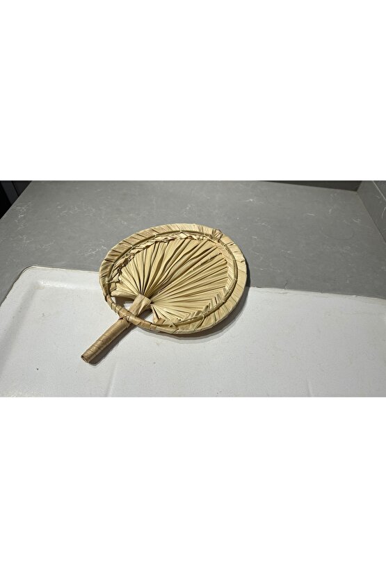 Aura Medium BOY Palmiye Yaprağı Duvar Süsü, Japon Yelpazesi Bohem Stil Dekorasyon, 30 x 20 cm