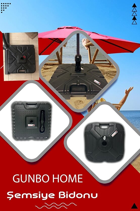 PLAJ ŞEMSİYE BİDONU 22 LT 1 ADET ADAPTÖRLÜ BAYRAK BİDONU