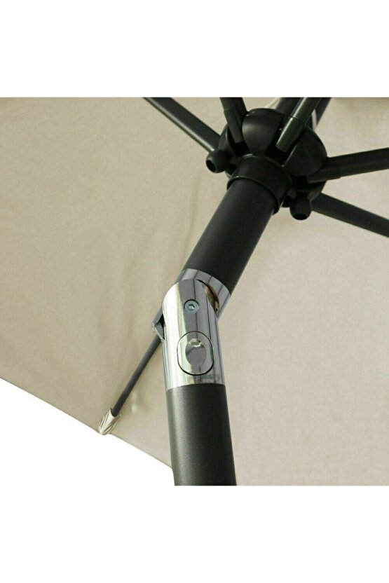 2.6 Metre Bahçe Şemsiyesi Su Geçirmez Uv Korumalı Gölgelik Teras Açık Alan Şemsiyesi Profesyonel