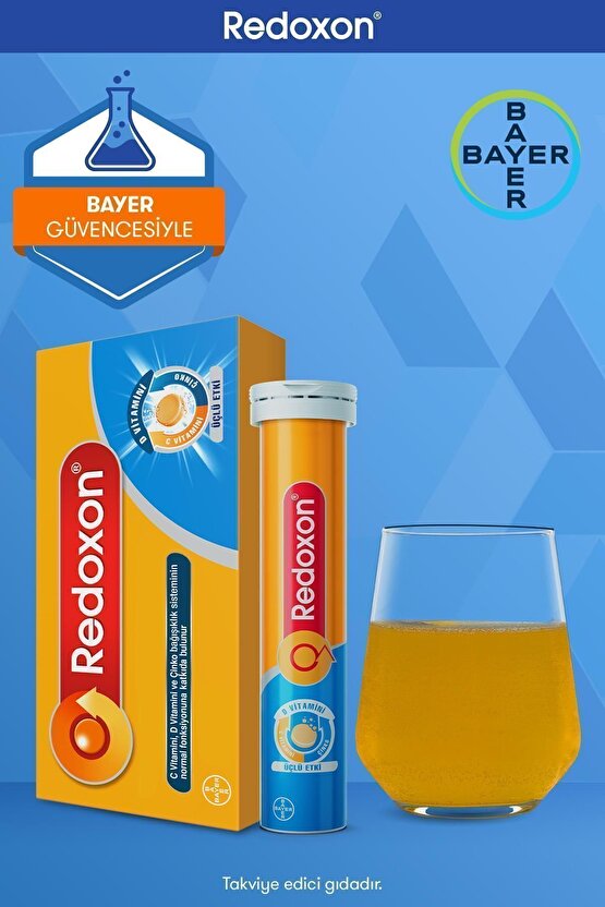 Üçlü Etki 30 Efervesan Tablet I 1000 Mg C Vitamini, D Vitamini Ve Çinko Içeren Takviye Edici