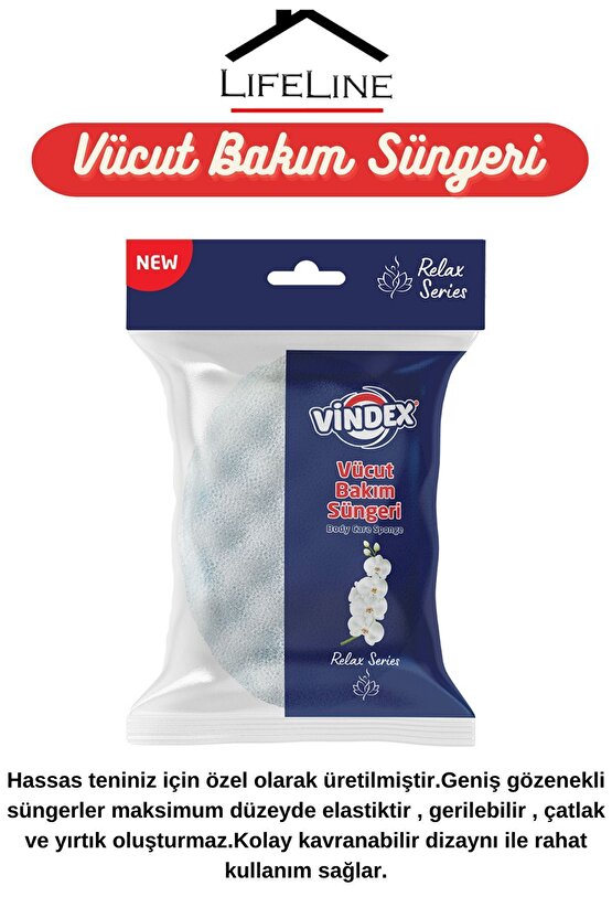 5li Vücut Bakım Ve Peeling Sünger Seti | Yumuşak Spa Ve Terapi Banyo Süngeri