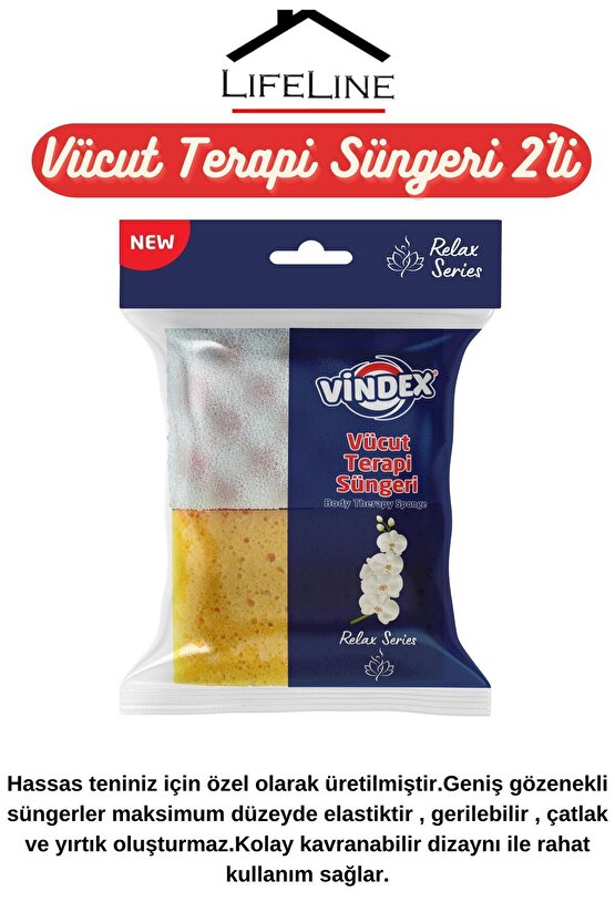 5li Vücut Bakım Ve Peeling Sünger Seti | Yumuşak Spa Ve Terapi Banyo Süngeri