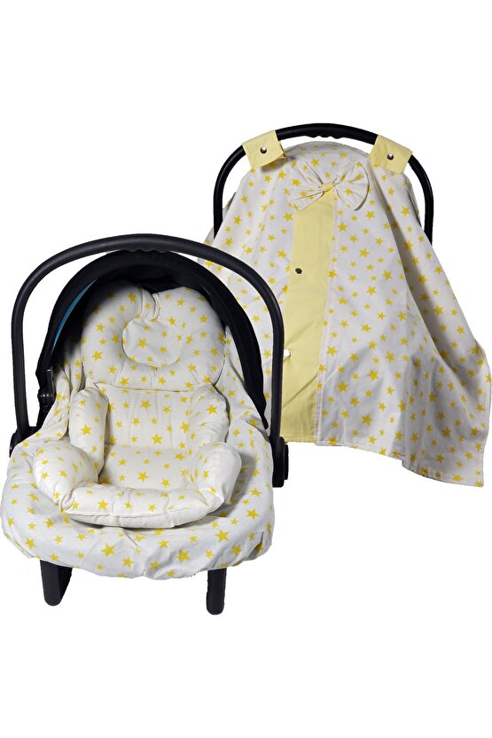 Puset Örtüsü, Puset Çarşafı, Ortopedik Puset Minderi 3 Lü Set