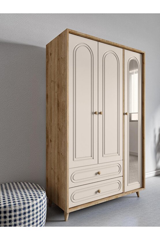 Sofia Bohem 3 Kapılı Gardrop