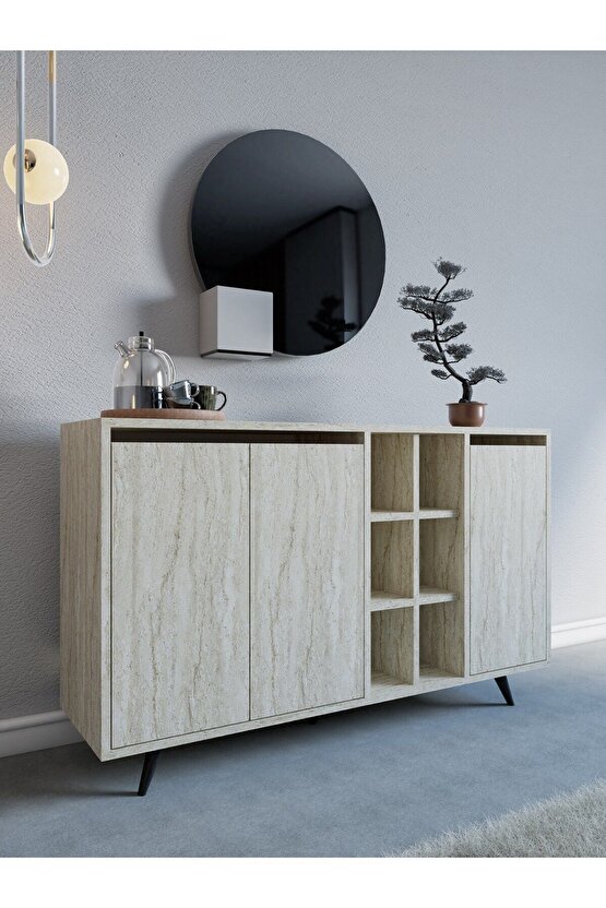 Seria Konsol, Kahve Köşesi, Çok Amaçlı Dolap Traverten