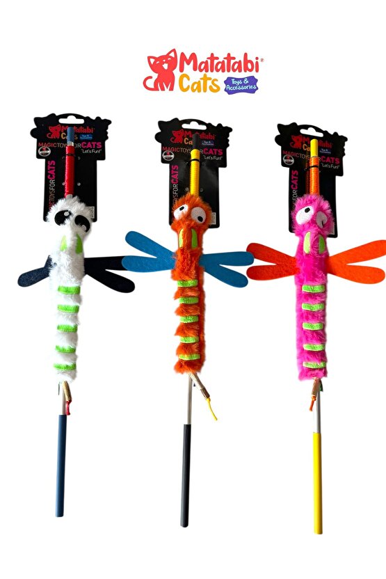 Matatabi Cats YUSUFÇUK Al. saplı kedi oltası(Matatabi,çıngırak ve özel hışırtı içerir.özel kumaş)