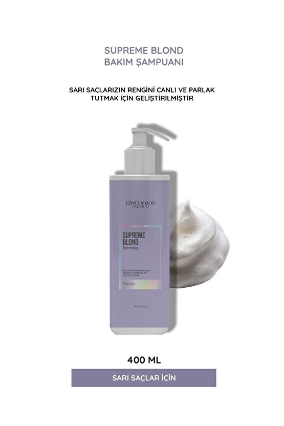 Supreme Blond Sarı Saçlar İçin Bakım Şampuanı