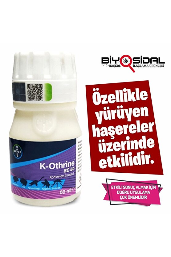 K-othrıne Sc 50 ml Haşere İlacı Hamam Böceği Öldürücü