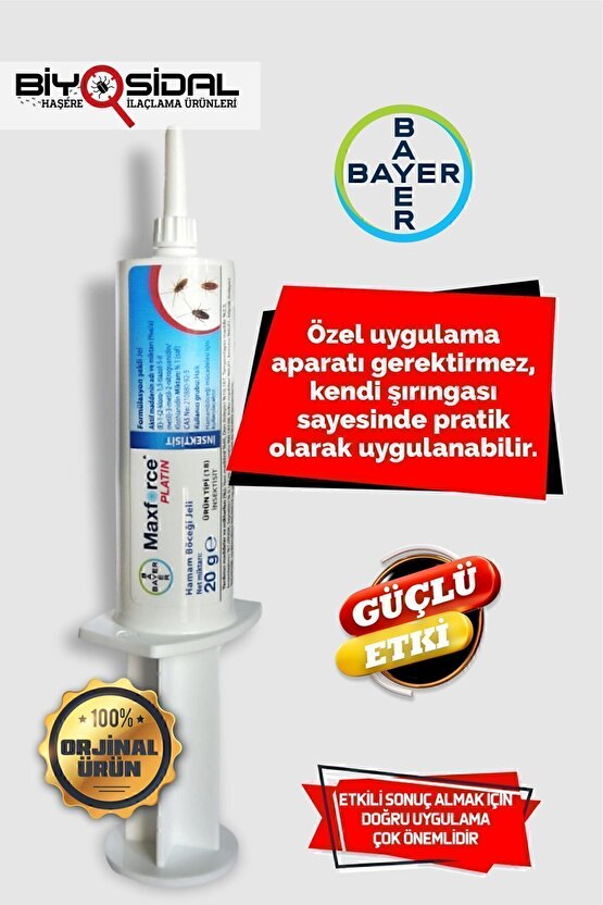 Maxforce Platin Hamamböceği Jeli 20gr ( 2027 )