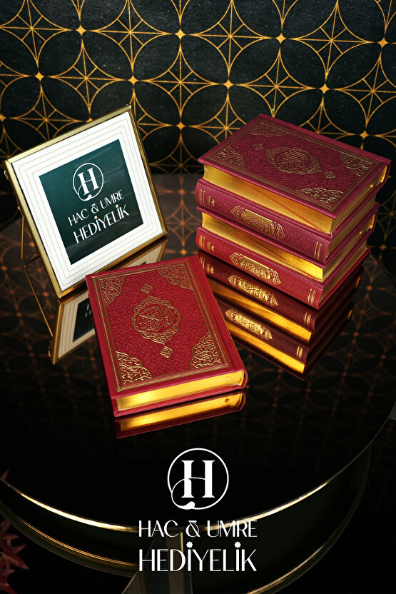 Kuranı Kerim | Kırmızı Termo Deri Ciltli Kuranı Kerim | Çanta Boy Kuran