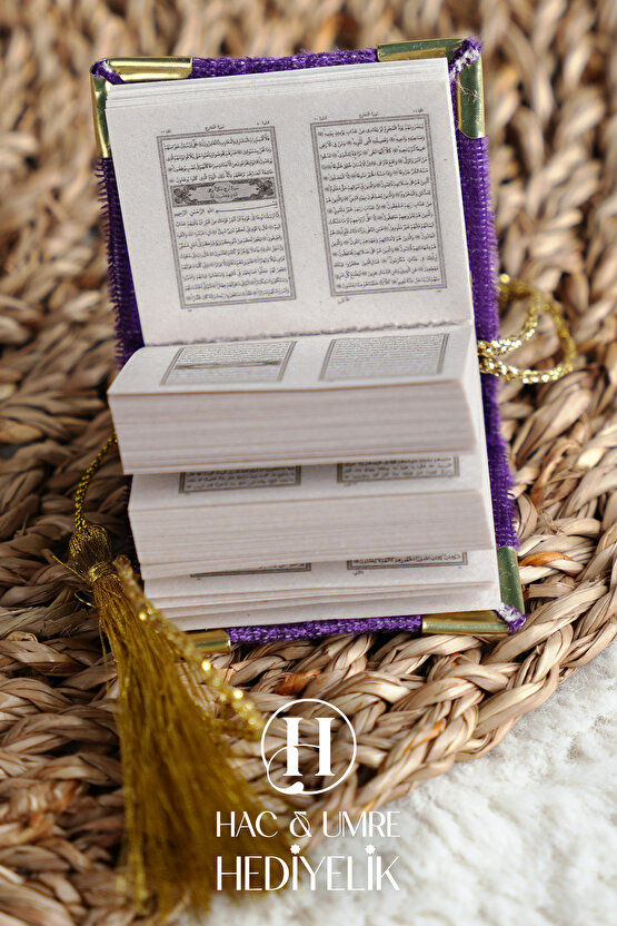 Mikro Kuran ve 99 lu Tesbih Seti | Mevlüt Hac Umre Hediyelik Davet Bebek Mevlidi Hediyesi | 10 Set